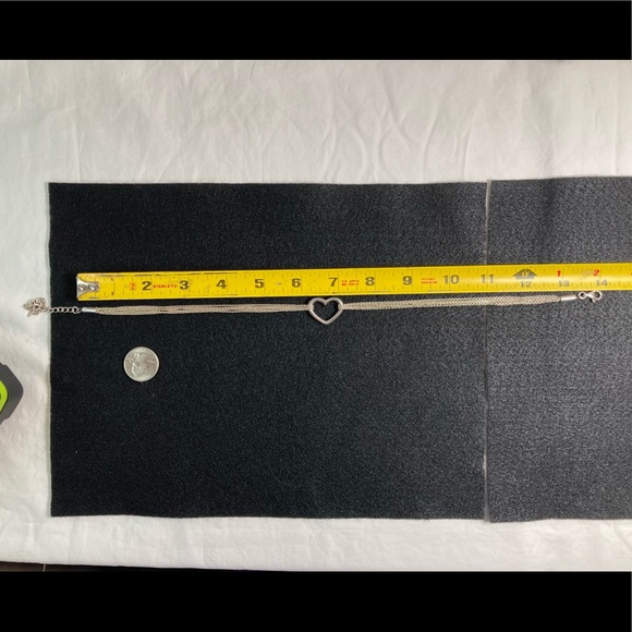 Vintage 2000s Silver Heart Necklace - Picture 3 of 4